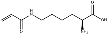 N6-(1-氧代-2-丙烯-1-基)-L-赖氨酸 结构式