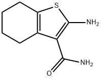 2-氨基-4,5,6,7-四氢苯并[B]噻吩-3-甲酰胺 结构式