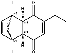 1,4-Methanonaphthalene-5,8-dione,6-ethyl-1,4,4a,8a-tetrahydro-,(1R,4S,4aR,8aS)-rel-(9CI) 结构式