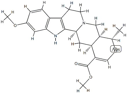 (20α)-16,17-Didehydro-11-methoxy-19α-methyl-18-oxayohimban-16-carboxylic acid methyl ester 结构式