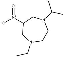 1H-1,4-Diazepine,1-ethylhexahydro-4-(1-methylethyl)-6-nitro-(9CI) 结构式