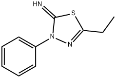 1,3,4-Thiadiazol-2(3H)-imine,5-ethyl-3-phenyl-(9CI) 结构式