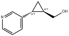 Cyclopropanemethanol, 2-(3-pyridinyl)-, (1R,2R)-rel- (9CI) 结构式