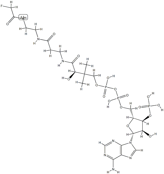fluoroacetyl-coenzyme A 结构式