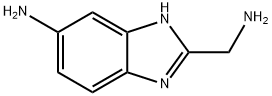 1H-Benzimidazole-2-methanamine,5-amino-(9CI) 结构式