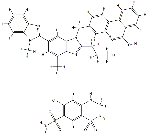 Telmisartan-Hydrochlorothiazide 结构式