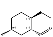 Cyclohexanecarboxaldehyde, 5-methyl-2-(1-methylethyl)-, (1R,2S,5R)-rel- (9CI) 结构式