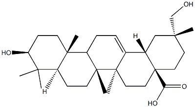 (20R)-3β,29-Dihydroxyolean-12-en-28-oic acid 结构式