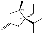 2(3H)-Furanone,5-ethyldihydro-4-methyl-5-(1-methylethyl)-,(4R,5R)-rel-(9CI) 结构式