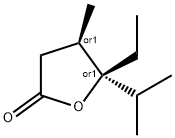 2(3H)-Furanone,5-ethyldihydro-4-methyl-5-(1-methylethyl)-,(4R,5S)-rel-(9CI) 结构式