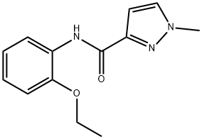 1H-Pyrazole-3-carboxamide,N-(2-ethoxyphenyl)-1-methyl-(9CI) 结构式