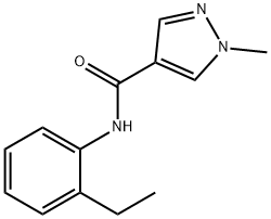 1H-Pyrazole-4-carboxamide,N-(2-ethylphenyl)-1-methyl-(9CI) 结构式