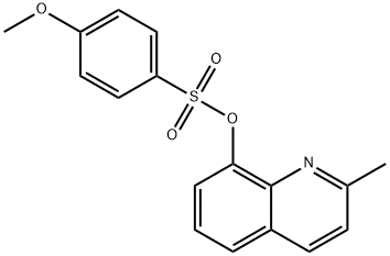 2-methylquinolin-8-yl 4-methoxybenzenesulfonate 结构式