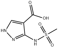 1H-Pyrazole-4-carboxylicacid,3-[(methylsulfonyl)amino]-(9CI) 结构式