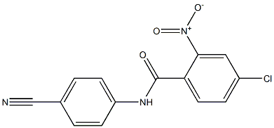 4-chloro-N-(4-cyanophenyl)-2-nitrobenzamide 结构式