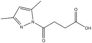 4-(3,5-二甲基吡唑-1-基)-4-氧代丁酸 结构式