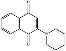 2-(Piperidino)-1,4-naphthoquinone 结构式