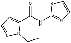 1H-Pyrazole-5-carboxamide,1-ethyl-N-2-thiazolyl-(9CI) 结构式