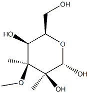 alpha-D-Talopyranose, 2,3-di-C-methyl-3-O-methyl- (9CI) 结构式