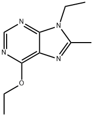 9H-Purine,6-ethoxy-9-ethyl-8-methyl-(9CI) 结构式