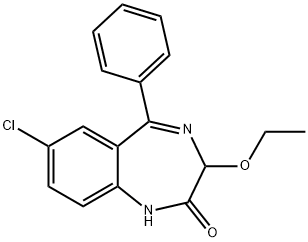 3-O-ethyloxazepam 结构式