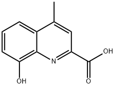 2-Quinolinecarboxylicacid,8-hydroxy-4-methyl-(9CI) 结构式