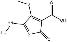 2H-Pyrrole-3-carboxylicacid,5-(hydroxyamino)-4-(methylthio)-2-oxo-(9CI) 结构式