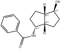 Benzamide, N-[(1R,3aS,4S,6aS)-octahydro-4-hydroxy-1-pentalenyl]-, rel- (9CI) 结构式