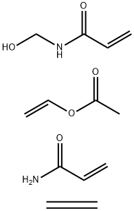 Acetic acid ethenyl ester, polymer with ethene, N-(hydroxymethyl)-2-propenamide and 2-propenamide 结构式