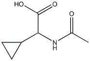 N-AC-RS-2-环丙基甘氨酸 结构式
