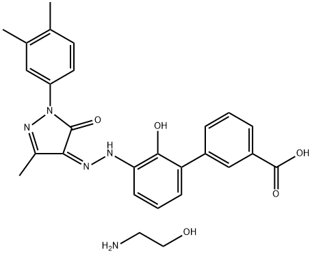 艾曲波帕乙醇胺 结构式