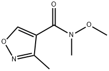 4-Isoxazolecarboxamide,N-methoxy-N,3-dimethyl-(9CI) 结构式