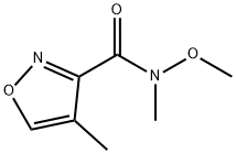 3-Isoxazolecarboxamide,N-methoxy-N,4-dimethyl-(9CI) 结构式