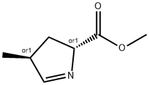 2H-Pyrrole-2-carboxylicacid,3,4-dihydro-4-methyl-,methylester,(2R,4S)-rel- 结构式