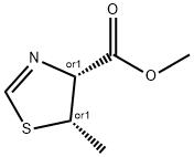 4-Thiazolecarboxylicacid,4,5-dihydro-5-methyl-,methylester,(4R,5S)-rel-(9CI) 结构式