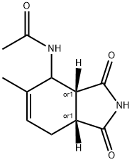 Acetamide, N-[(3aR,7aR)-2,3,3a,4,7,7a-hexahydro-5-methyl-1,3-dioxo-1H-isoindol-4-yl]-, rel- (9CI) 结构式