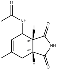 Acetamide, N-[(3aR,7aR)-2,3,3a,4,7,7a-hexahydro-6-methyl-1,3-dioxo-1H-isoindol-4-yl]-, rel- (9CI) 结构式