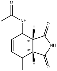 Acetamide, N-[(3aR,7aR)-2,3,3a,4,7,7a-hexahydro-7-methyl-1,3-dioxo-1H-isoindol-4-yl]-, rel- (9CI) 结构式