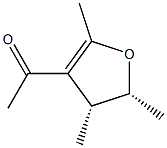 Ethanone, 1-[(4R,5R)-4,5-dihydro-2,4,5-trimethyl-3-furanyl]-, rel- (9CI) 结构式