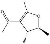 Ethanone, 1-[(4R,5S)-4,5-dihydro-2,4,5-trimethyl-3-furanyl]-, rel- (9CI) 结构式