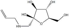 ba-D-Fructofuranose, 1-deoxy-1-(2-propenylamino)- (9CI) 结构式