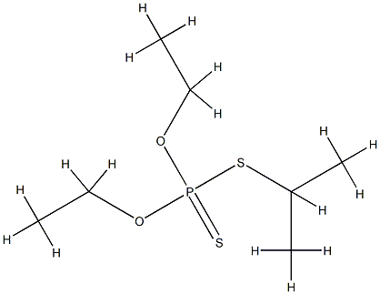 diethoxy-propan-2-ylsulfanyl-sulfanylidene-phosphorane 结构式
