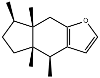 4β,4aβ,7β,7aβ-Tetramethyl-4a,5,6,7,7a,8-hexahydro-4H-indeno[5,6-b]furan 结构式