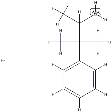 Benzeneethanamine,  -alpha-,-bta-,-bta--trimethyl-,  conjugate  acid  (9CI) 结构式