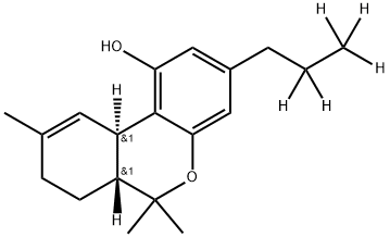 9-Tetrahydrocannabivarol-d5 结构式