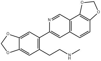 刻叶紫堇胺 结构式
