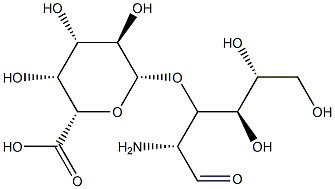 3-O-β-D-Glucopyranuronosyl-2-amino-2-deoxy-D-glucose 结构式