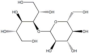3-O-β-D-Glucopyranosyl-D-glucitol 结构式
