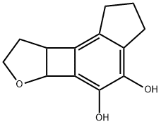 1H-Indeno[4,5:3,4]cyclobuta[1,2-b]furan-4,5-diol, 2,3,5b,7,8,8a-hexahydro- (9CI) 结构式