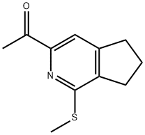 1-(1-Methylsulfanyl-6,7-dihydro-5H-[2]pyrindin-3-yl)-ethanone 结构式